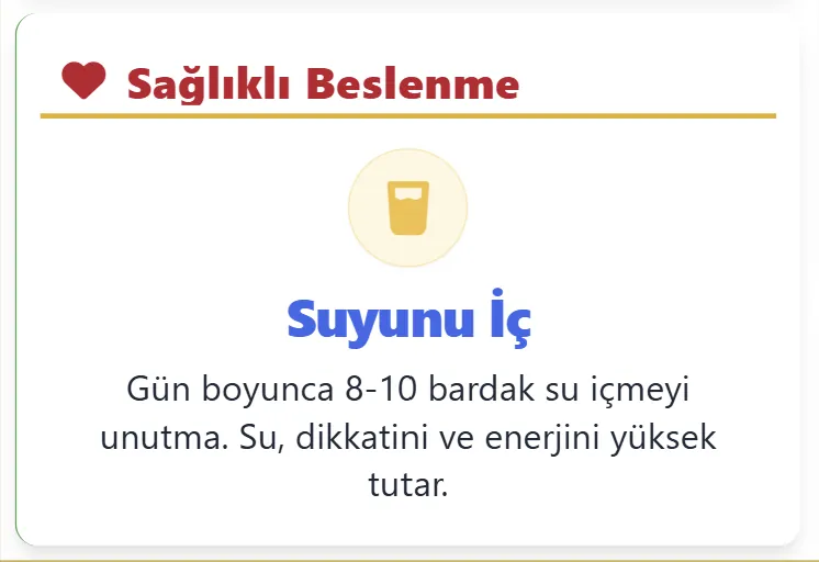 Sağlıklı Beslenme