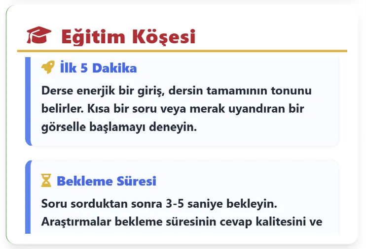 Eğitim Köşesi